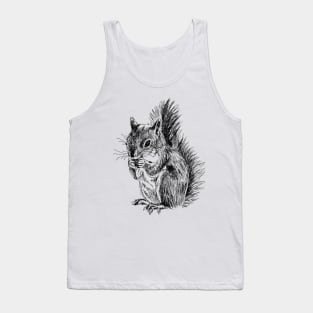 Cute Squirrel Print Tank Top